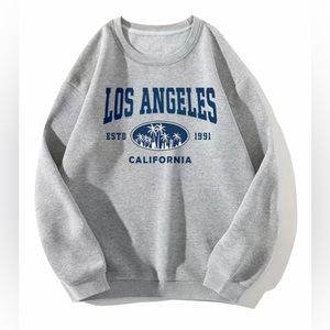 Los Angeles M Unisex Mens Women’s Gray Crewneck Sweatshirt Size Medium NEW